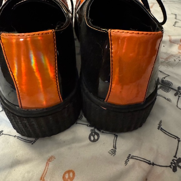 Halloween Pumpkin creepers women sz 10 strangecult - Picture 5 of 5